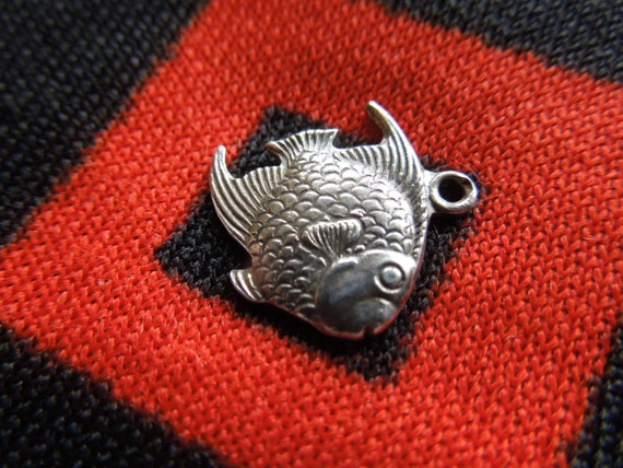 Sterling Fish Charm Puffer Fish Sunfish Bluegill … - image 2