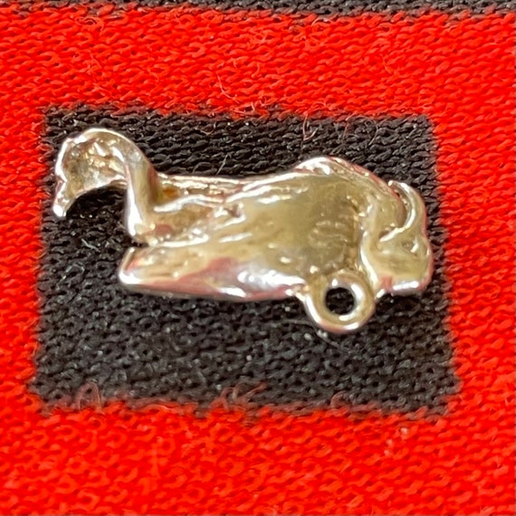 Sterling Flamingo Charm Flamingo Standing on One … - image 3