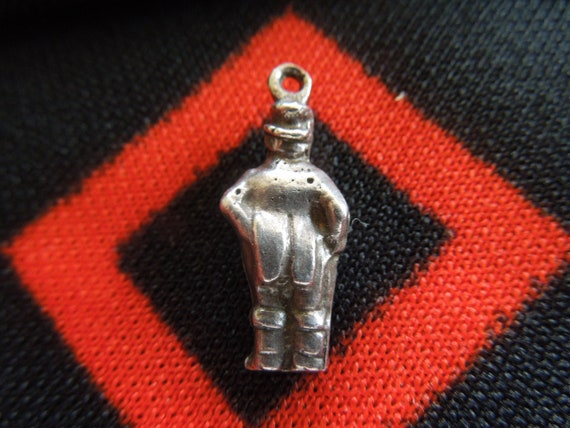 Sterling Man Charm Vintage Silver English Caricat… - image 4