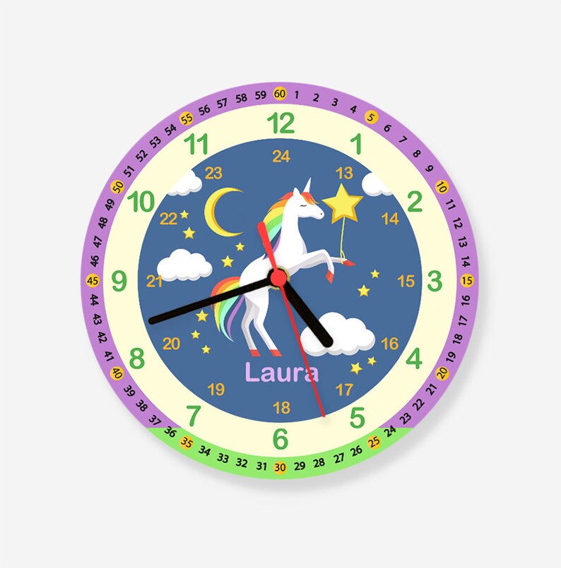 Uhr Fur Kinderzimmer Kinderuhr Wanduhr Bagger Blau Sidra Hospital