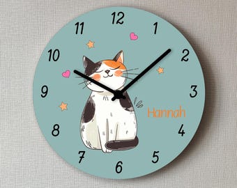 Horloge Chat En Mosaïque - Motfs Et Dées De Mosaïque