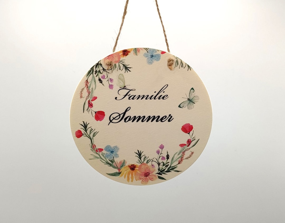 Rustikales Holz-Familienschild – 38 X 9 X 1,5 Cm, WPC Material, Freistehend Für Regal Oder Tisch, Rot