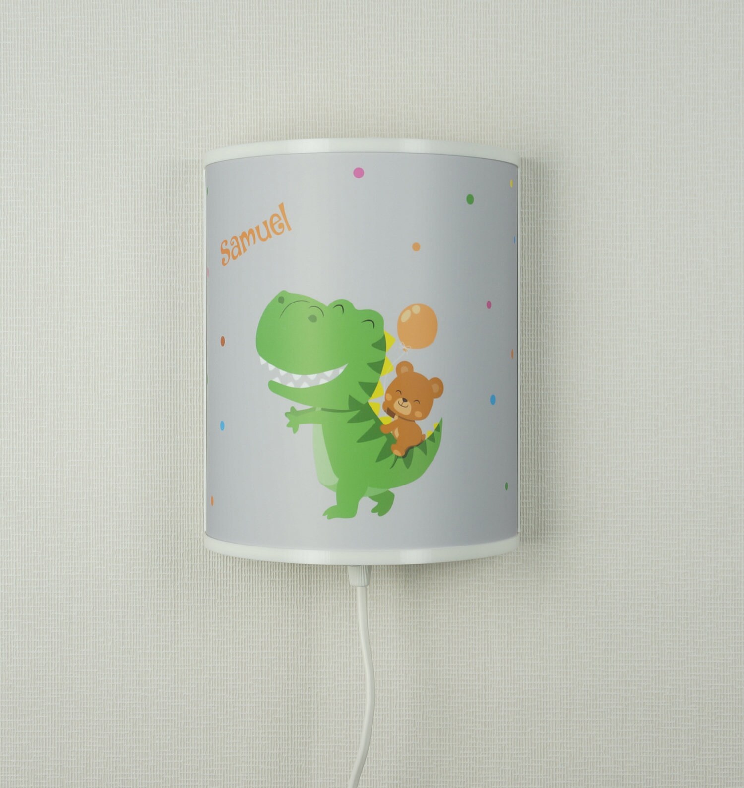 Children's Room Lamp Dinosaur Dino Animals Wall Lamp Led Etsy UK