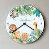 Kinder Wanduhr Elefant Baby Geburtsdaten Geburt Junge Mädchen Uhr 25 cm ...