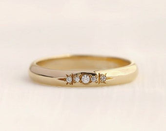 Solaris ring, statement ring, diamond ring, wedding band, engagement ring, engraving ring, meaningful jewelry, stacking ring, gold ring