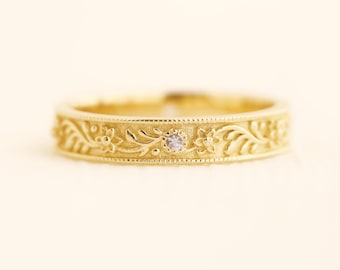 December eternity band, birthflower ring, birthstone ring, wedding band, Tanzanite ring, Narcissus ring, meaningful jewelry, engagement ring