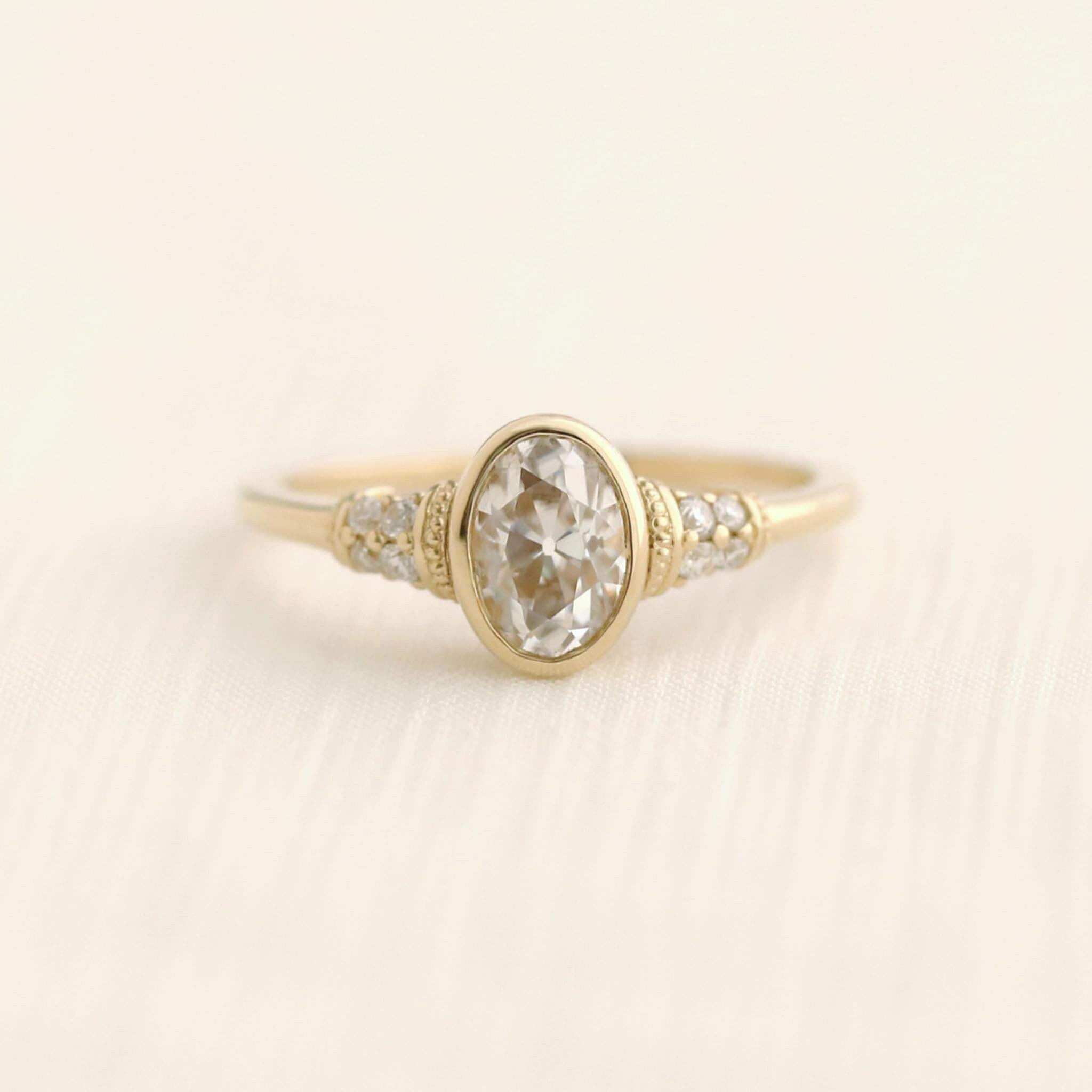Lowell Oval ring, engagement ring, wedding ring, oval ring, moissanite ring, gold ring, silver ring, solitaire ring, bridal ring, gift ideas