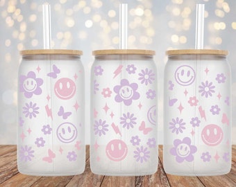 Lilac Groovy- 16oz Cup Wrap