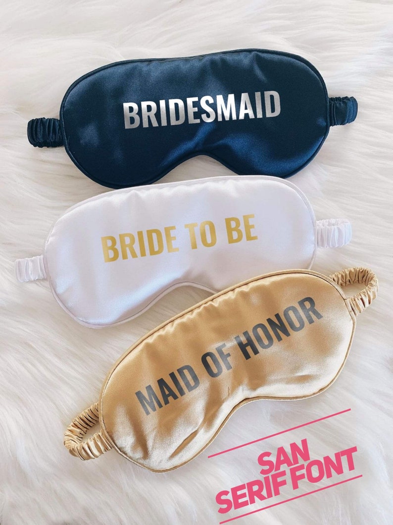 Personalized Custom Sleep Masks Bridesmaids Gift Gift for Etsy