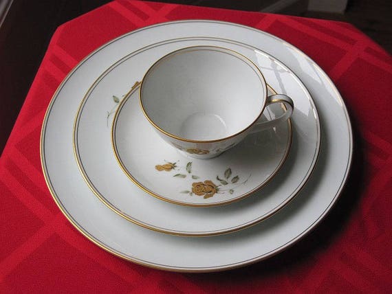 Noritake Primadonna 6608 Fine China Four 4 Place Settings Etsy