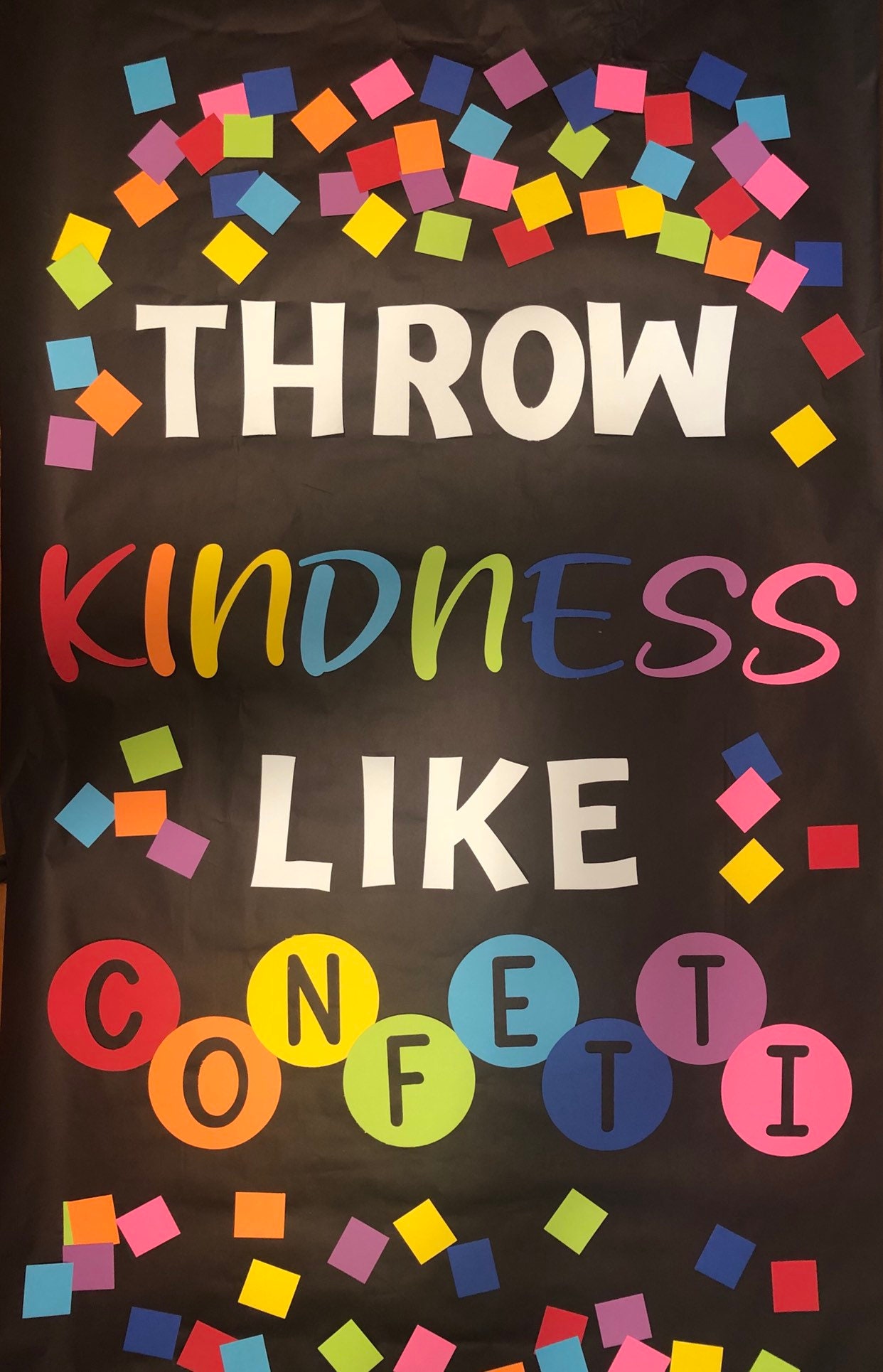 Throw Kindness like Confettibulletin board for classroom Etsy