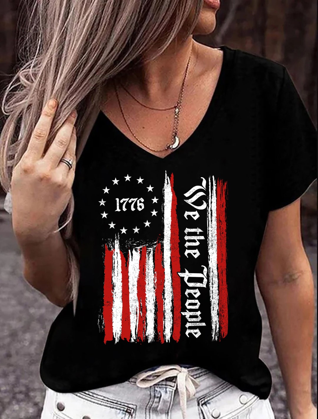 We the People Shirt We the People American Flag Shirt USA - Etsy