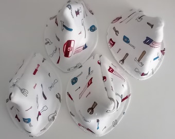 Set of 4 Organic Hemp/Cotton Jersey Teepee Peepee Covers - Australian Made