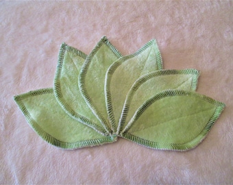 Organic Hemp Fleece/Cotton Velour Petal Interlabial Pads  -  Australian Made