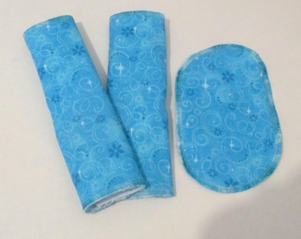 Ice Princess Seatbelt/Strap Covers - Reversible - Australian Made