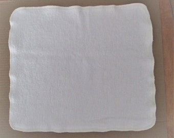 2 x Unbleached Organic Hemp Fleece Multi Purpose Cloth/Wrap/Inserts (38 x 33cm) - Australian Made