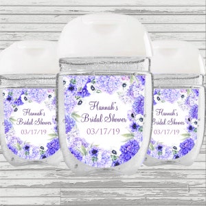 Hydrangea Flower Bridal/Baby Shower/Graduation Favor,  HS Label DIGITAL File