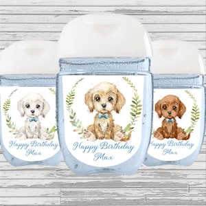 Labradoodle/Puppy Themed Birthday Favor HS Label