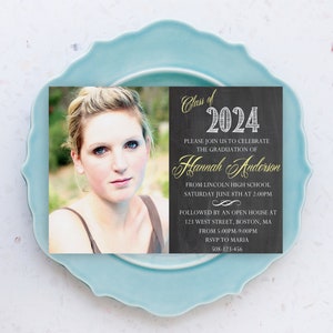 Graduation 2024 Invitation Custom DIGITAL Invitation file.