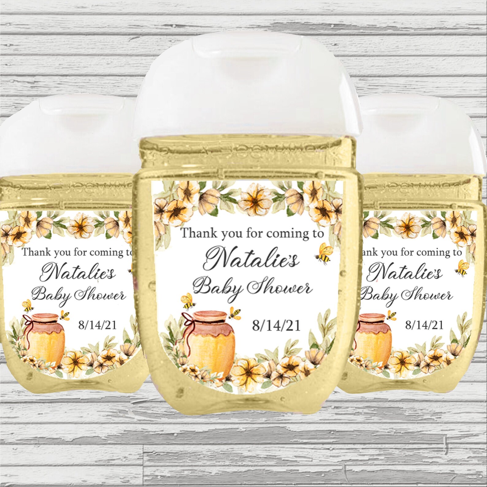 Traditional Bee/honey Themed Baby Shower Favor HS Label Etsy