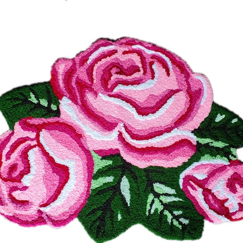 Gorgeous Pink Roses Welcome Handmade/handcrafted Accent - Etsy
