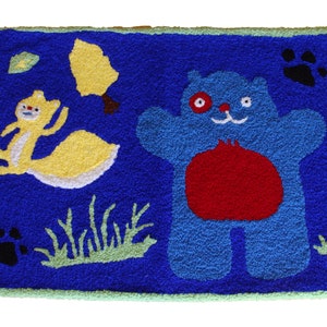 Bear Kids Halloween Handcrafted Accent Rugs