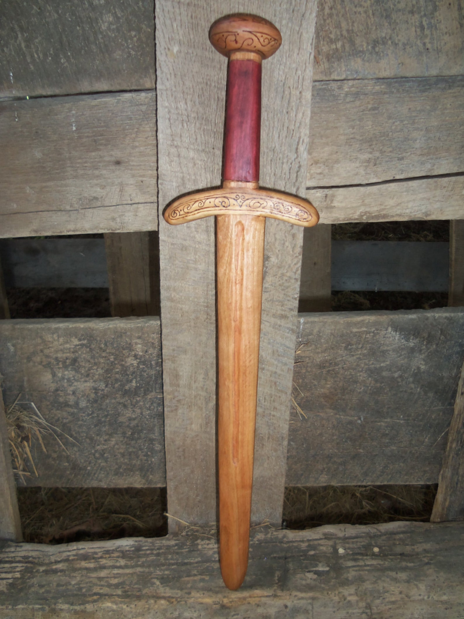 Toy Wooden Sword Etsy