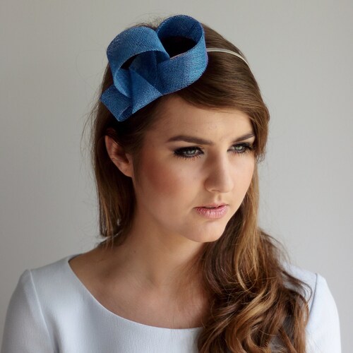Modern Blue Fascinator Royal Blue 