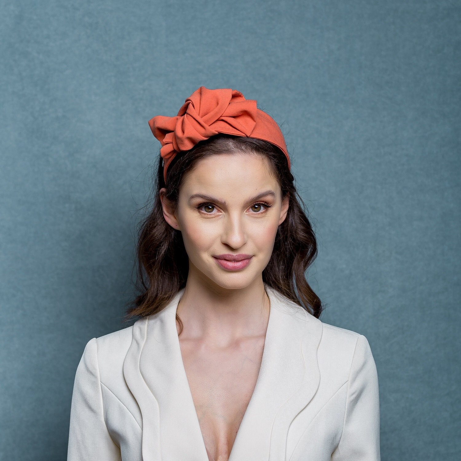 Ferragamo orange vintage headband Salvatore Ferragamo Iconic Top Handle 212193 Leather  main image 3