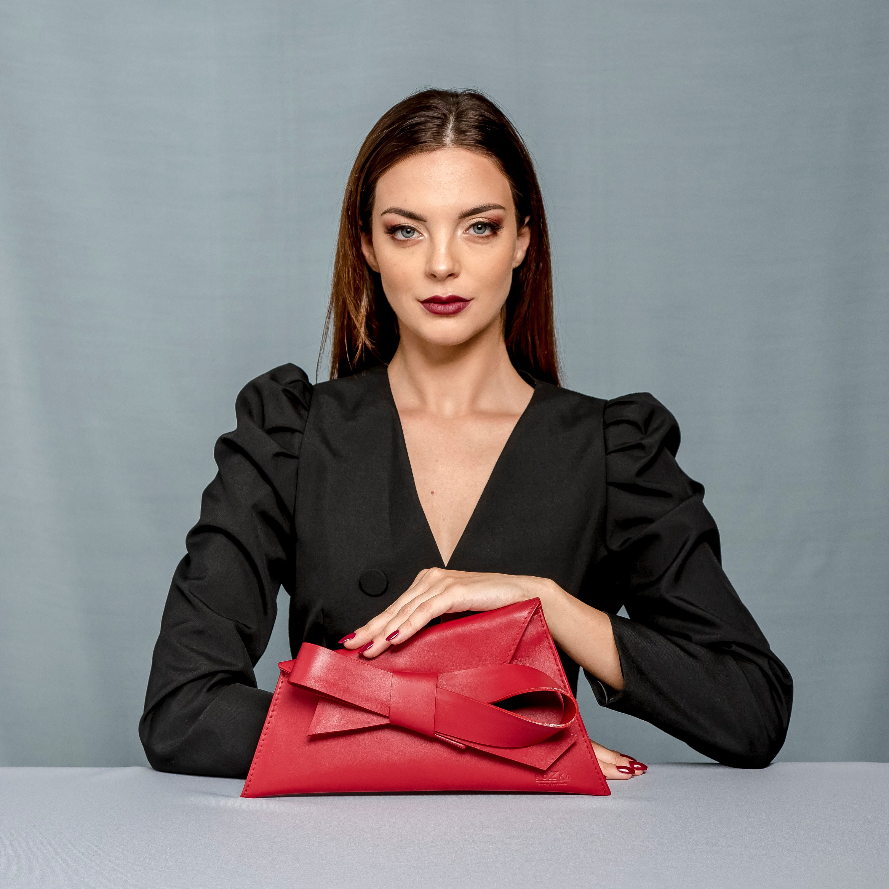 Red clutch bag Etsy