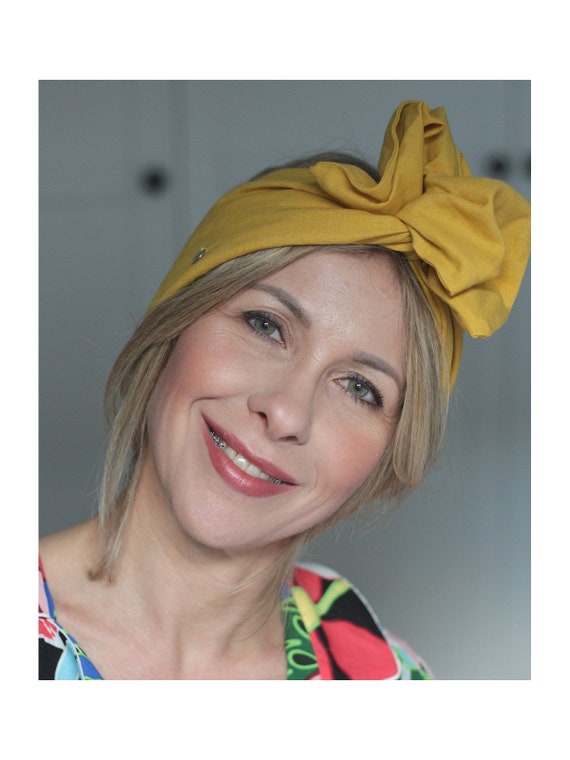 Fascia intrecciata in tessuto di lino giallo, fascia polacca fatta