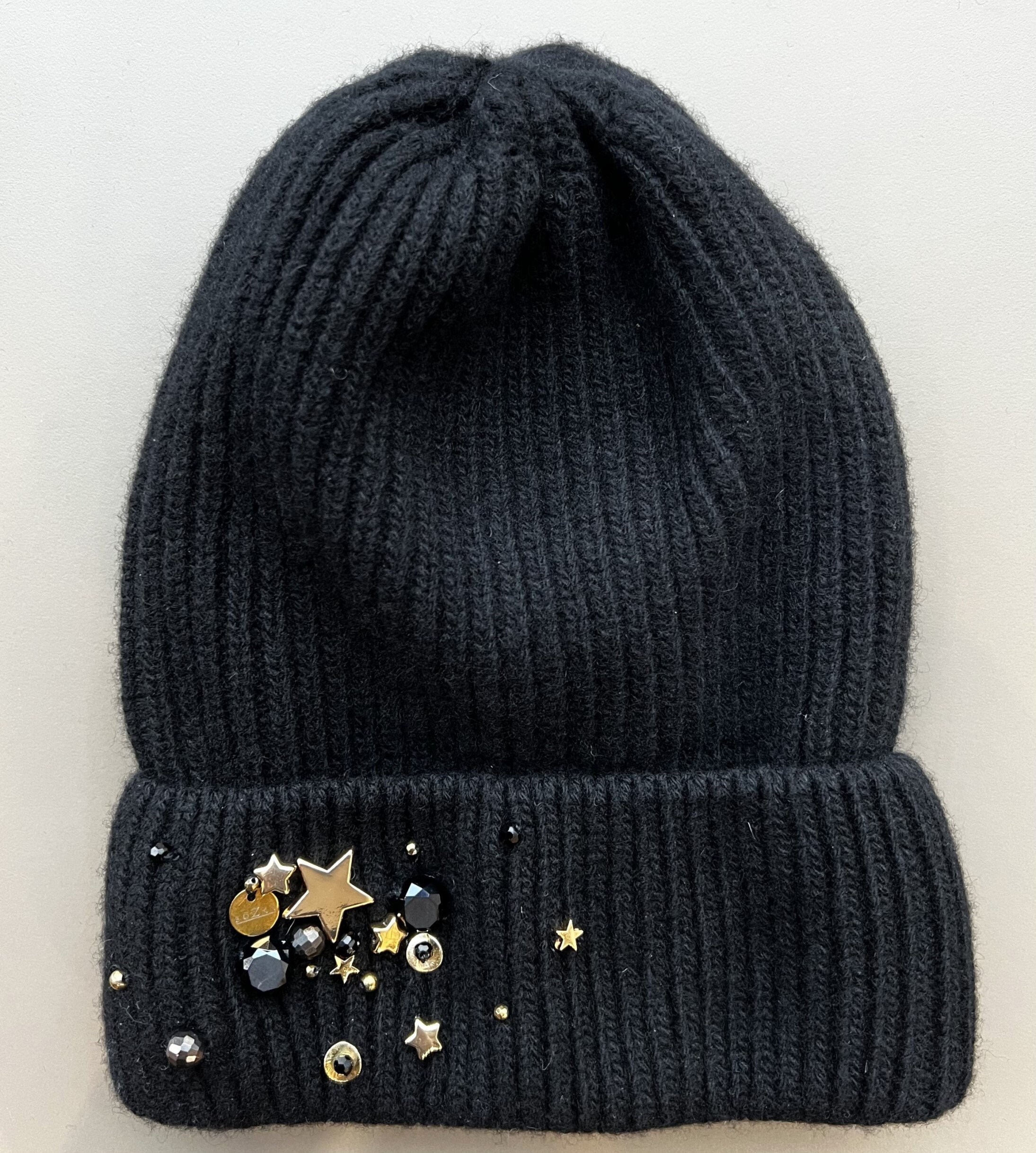 The Cashmere Project Black Star Beanie Red and Black Star Beanie – Beloved by KPJ main image 4