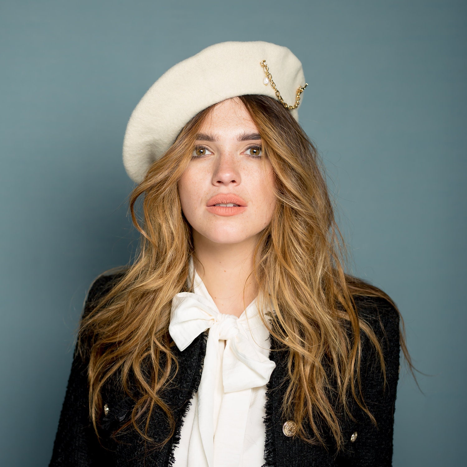 My cream beret Women main image 4