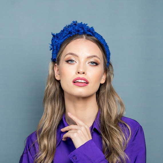 TWEED HEADBAND TEAL TWEED HEADBAND TEAL