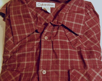 Vintage Calvin Klein Plaid Shirt