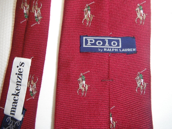 Vintage Polo Silk & Wool Tie - image 3