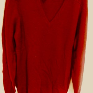 Vintage Cashmere Burgundy Sweater
