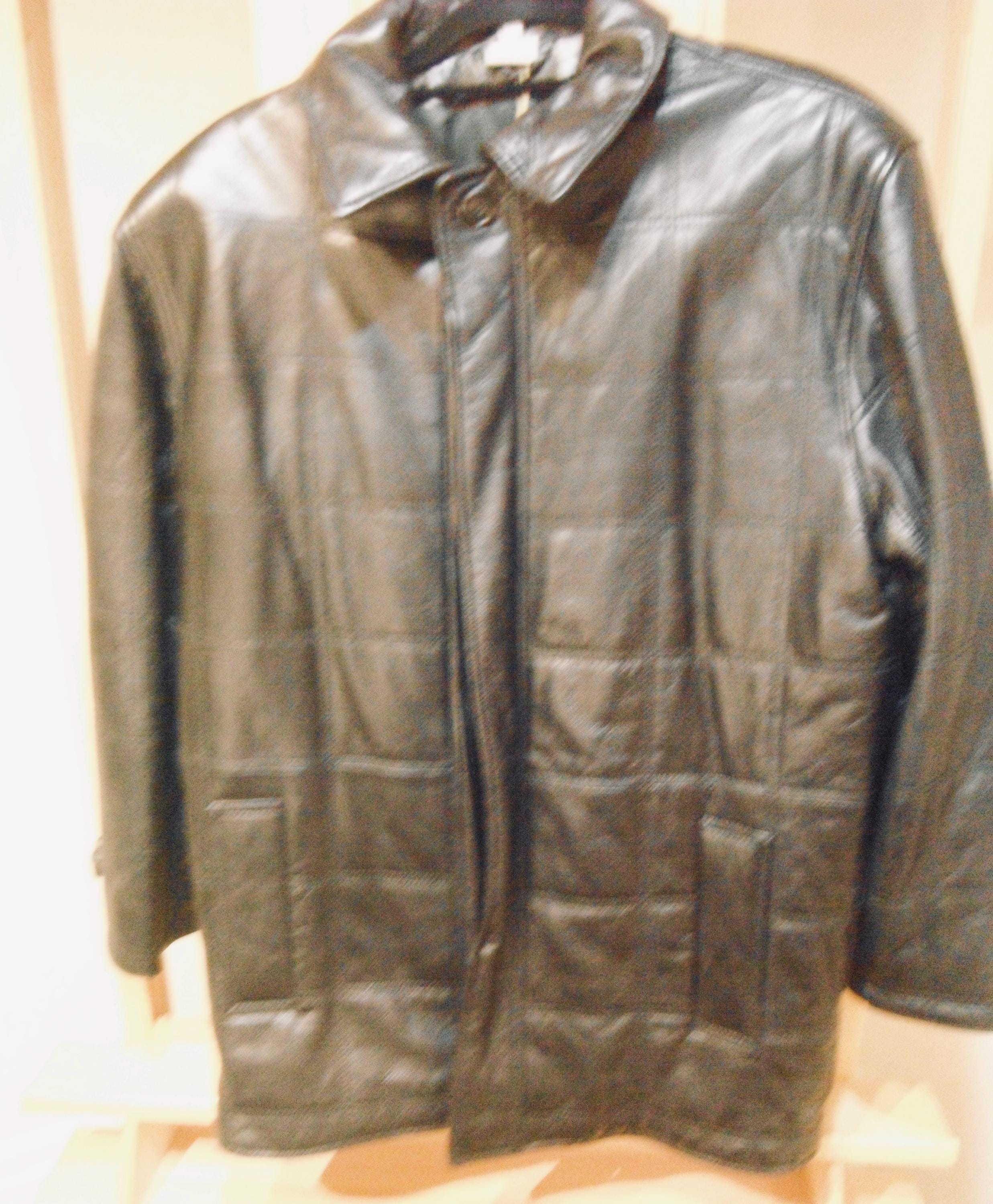 Vintage Men's Leather3/4 Length Coat - Etsy