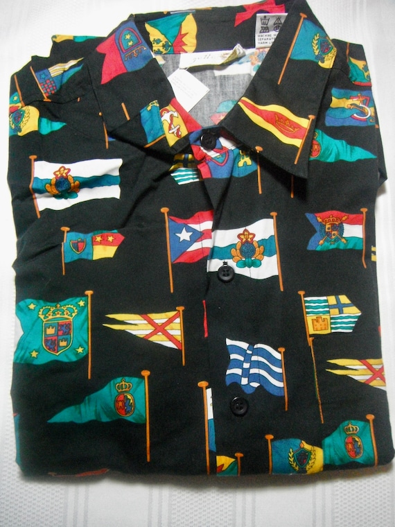 Vintage Gottex Flag Shirt - image 1