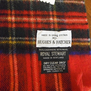 Vintage Royal Stewart Plaid Scarf