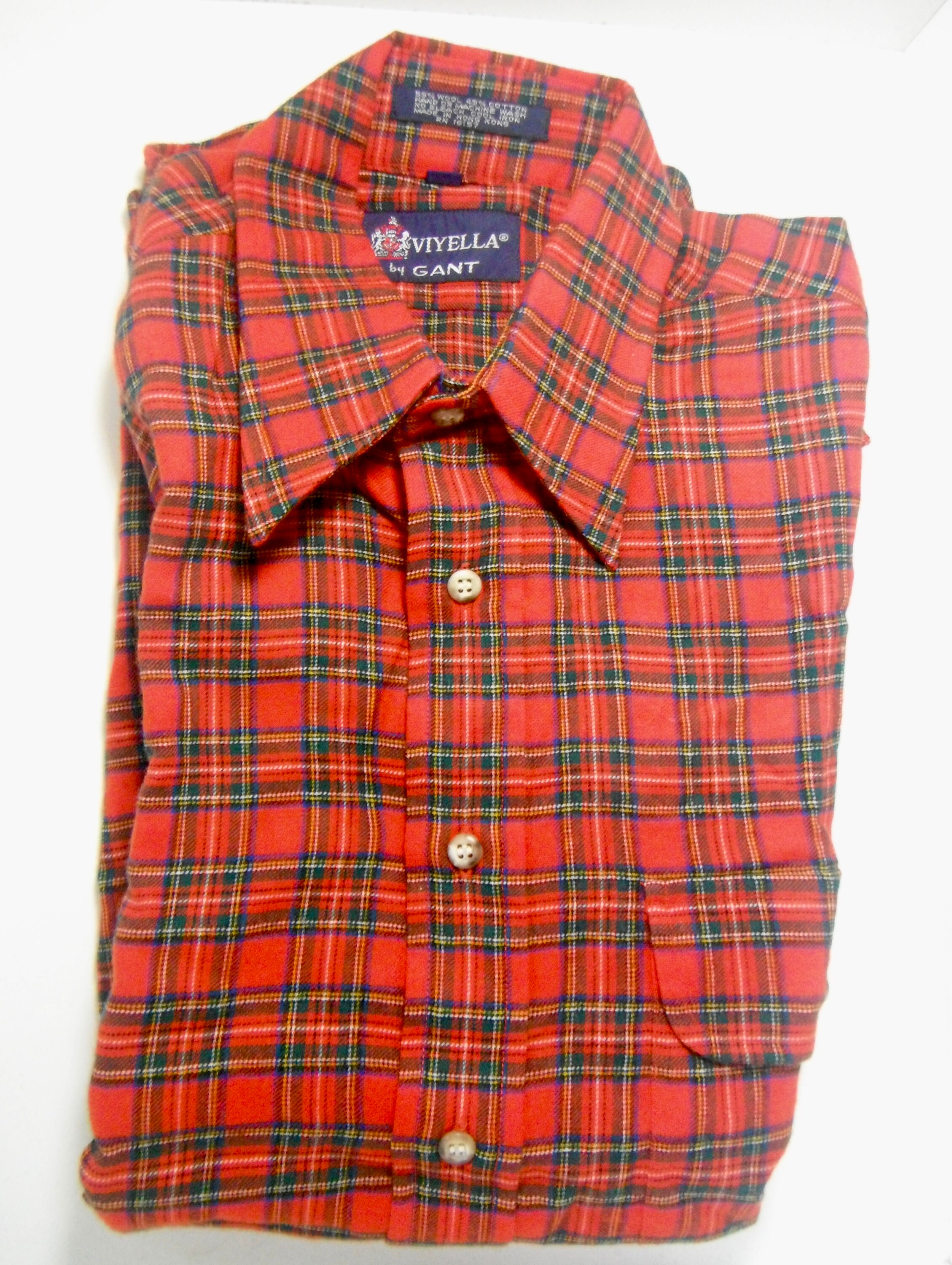 Mier japon Nieuwe aankomst Vintage Gant Plaid Shirt - Etsy