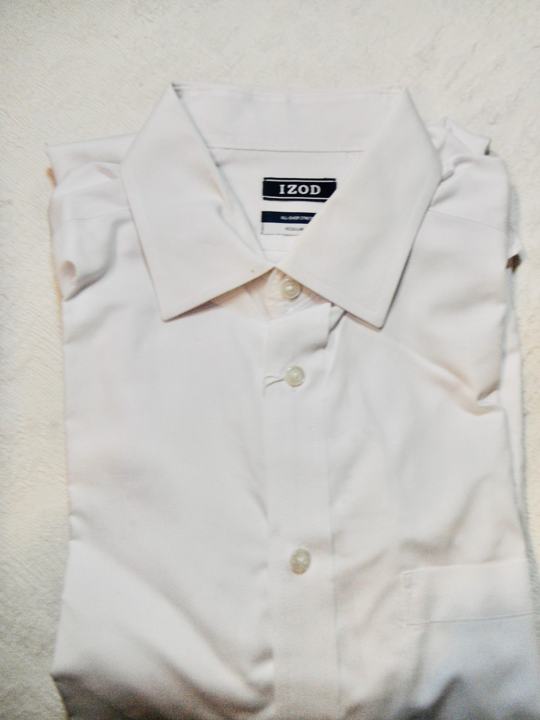 izod white dress shirt Big & Tall Performance Comfort L/S Button-down Shirt - Izod Sportswear - Bright White