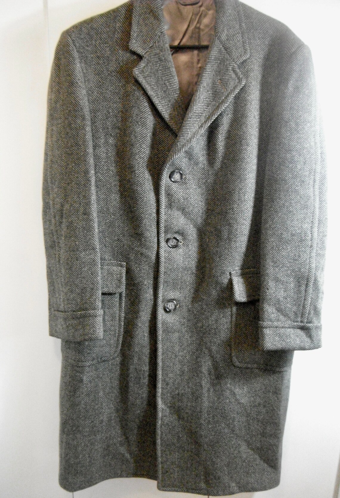 Vintagetailormade Wool Coat Etsy
