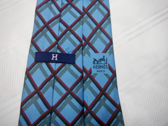 Vintage Hermes Silk Tie - image 2