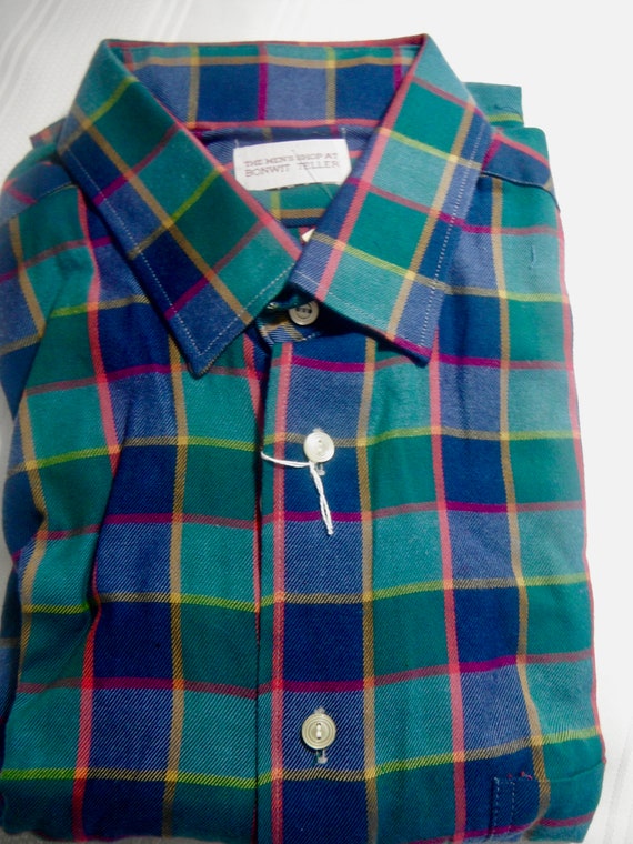 Vintage Bonwitt Teller Check Shirt - image 1