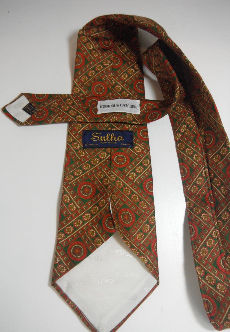 Vintage Sulka Silk Tie - Etsy