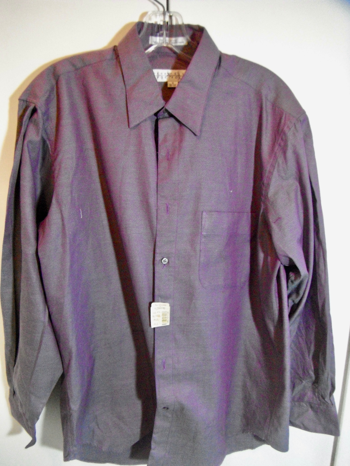 Vintage Perry Ellis Purple Shirt - Etsy