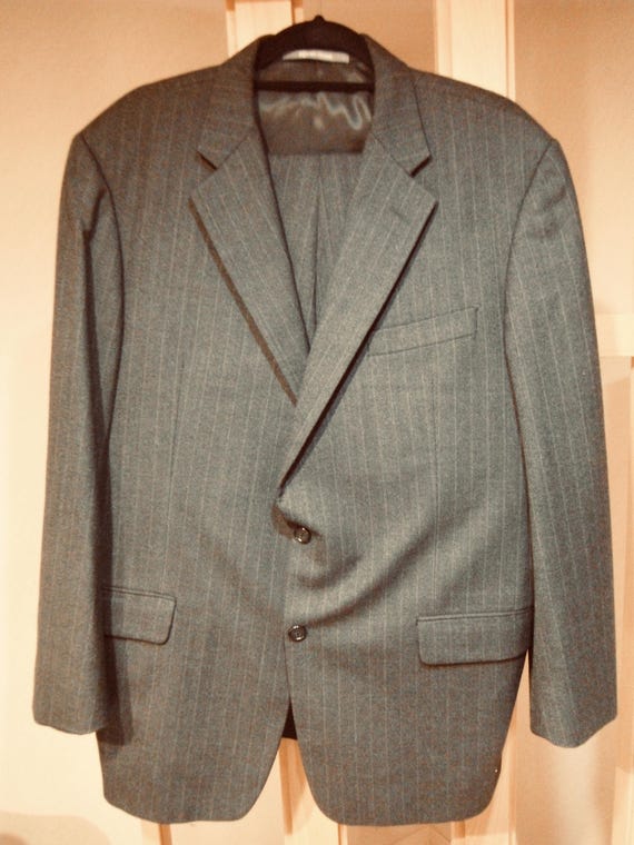 Hickey Freeman pinstriped Suit