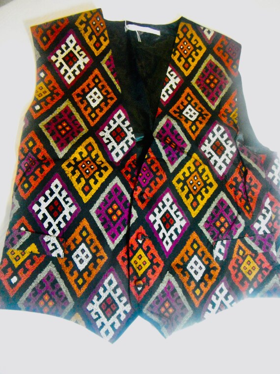 Vintage Perry Ellis Vest - Etsy
