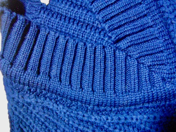 Vintage Royal Blue Sweater - image 4